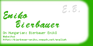 eniko bierbauer business card
